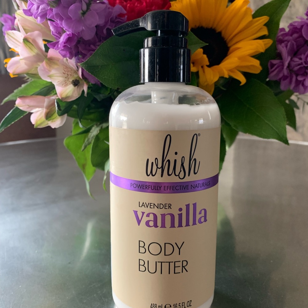 NEW WHISH Lavender Vanilla Body Butter - 16.5 fl.oz. W Pump All Natural - Picture 3 of 3